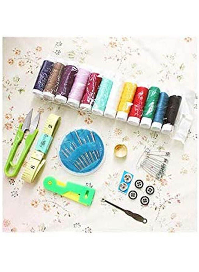 Portable Mini Travel Sewing Box With Needle Threads Sewing Kits Sewing Set Multicolour - Image 2