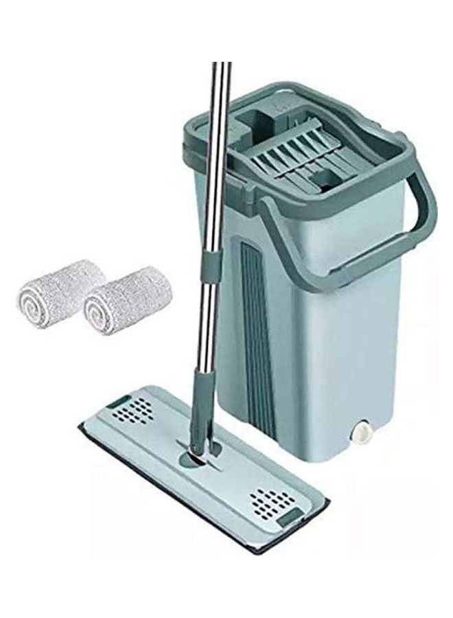 Flat Mop 360 Degree And 2 Mop Cloth Green