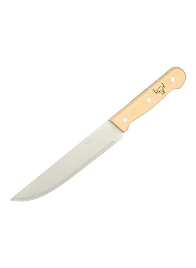 Generic - Kitchen Knife With Wooden Handle Brown ‎32.5 x 4.8 x 2.4cm - Image 1