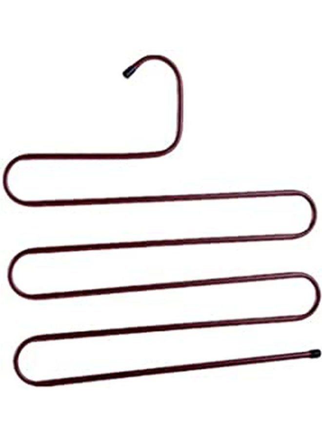 Pants Hangers S-Type Stainless Steel Trousers Rack 5 Layers Purple  - Image 1