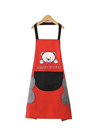Kitchen Apron Waterproof With Pocket And 2 Side Microfiber Towels Red - v1649245959/N53068971A_1