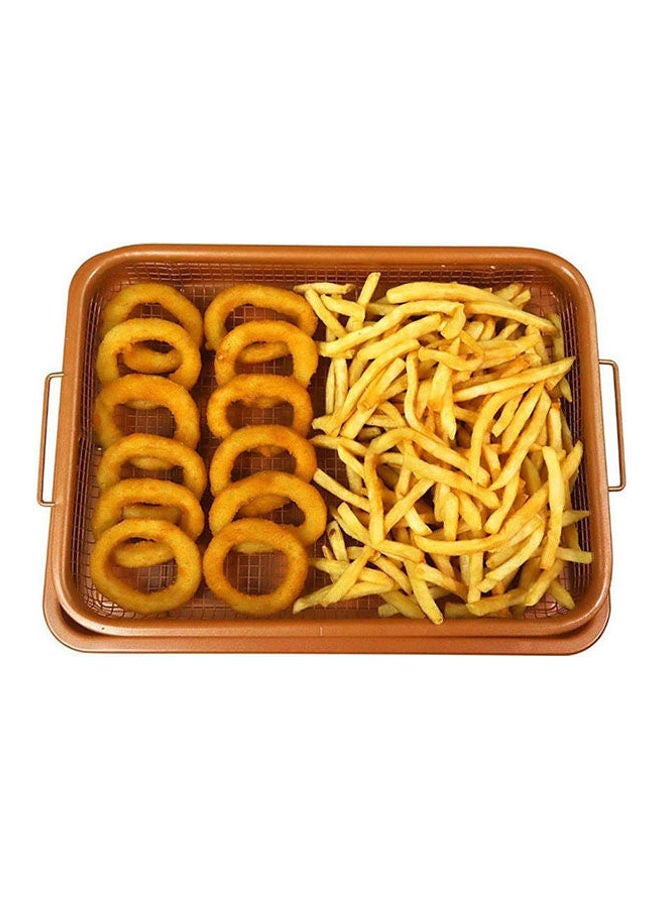 copper chef Copper Chef Copper Crisper Deluxe Brown 35.6 x 25.6cm  - Image 2