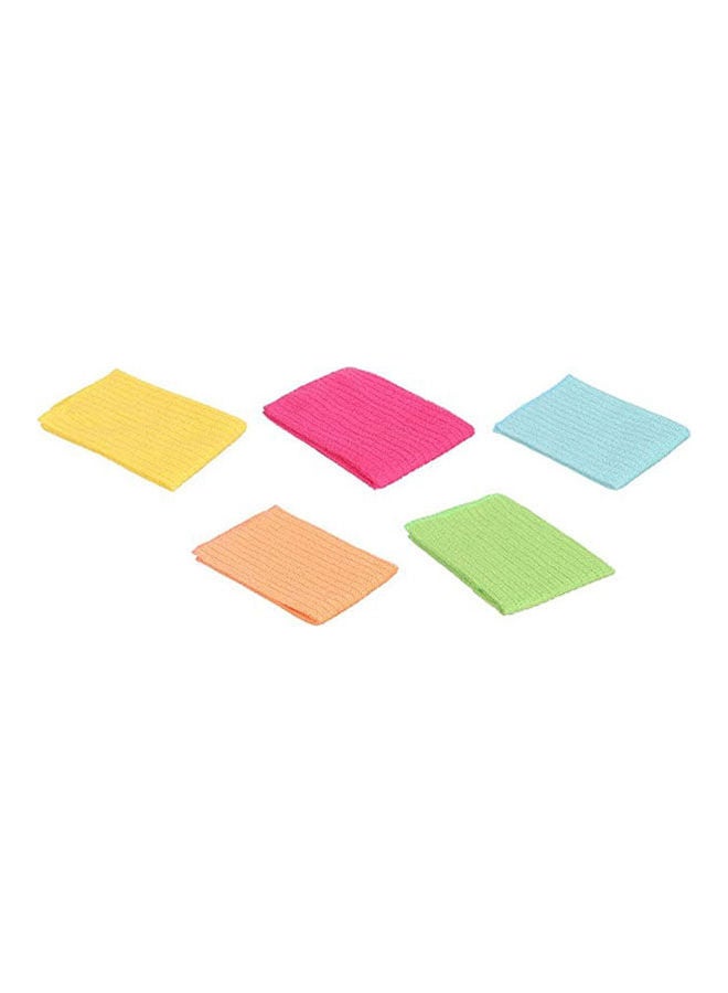 Multi-Purpose Cleaning Towel, 5 Pieces Multicolour 30x30cm