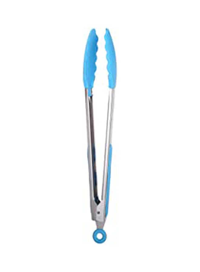 جروب تايجر Silicone Tongs With Stainless Steel Handle And Blue - Image 1