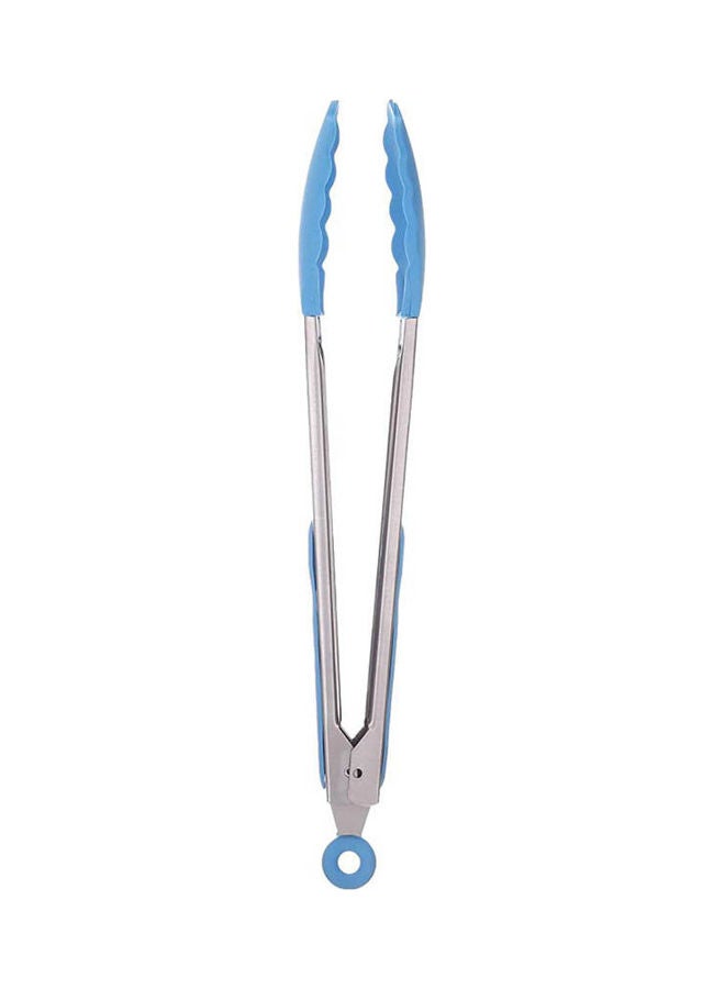 جروب تايجر Silicone Tongs With Stainless Steel Handle And Blue - Image 2