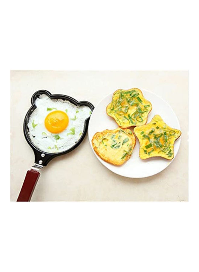Cute Shaped Egg Mould Pans Nonstick Stainless Mini Breakfast Egg Pan Black 200grams - Image 2