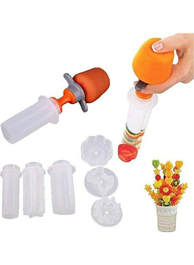 Diy Fruit Shape Cutter Canape Maker Food Vegetable Salad Carving Desert Cake Mold Decorating Tool Orange