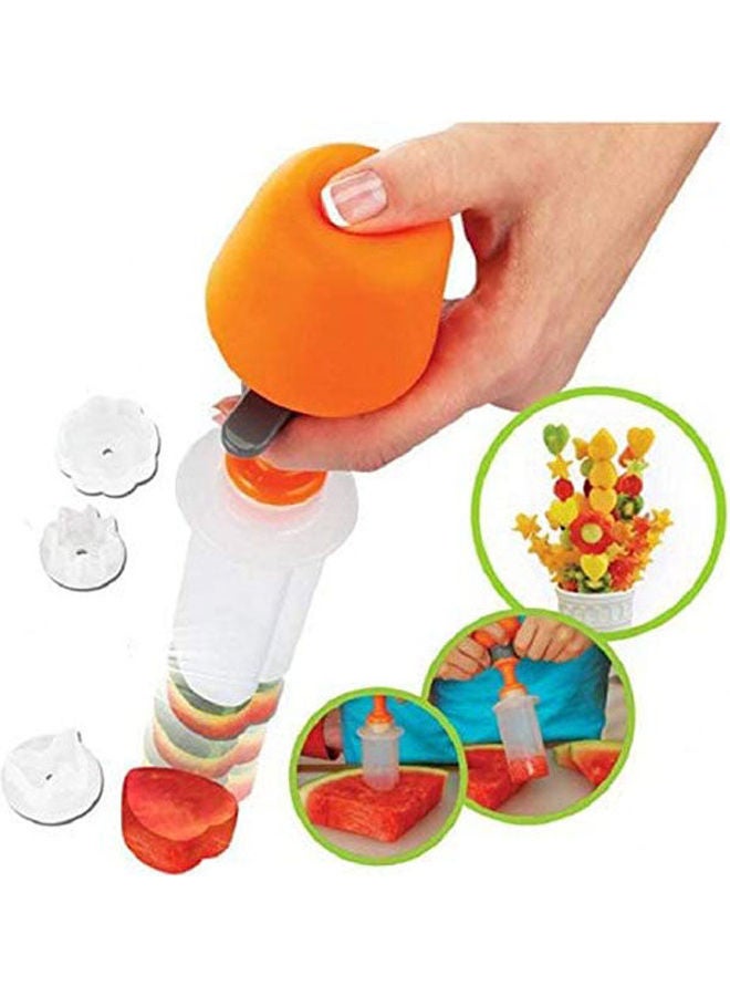 Diy Fruit Shape Cutter Canape Maker Food Vegetable Salad Carving Desert Cake Mold Decorating Tool Orange