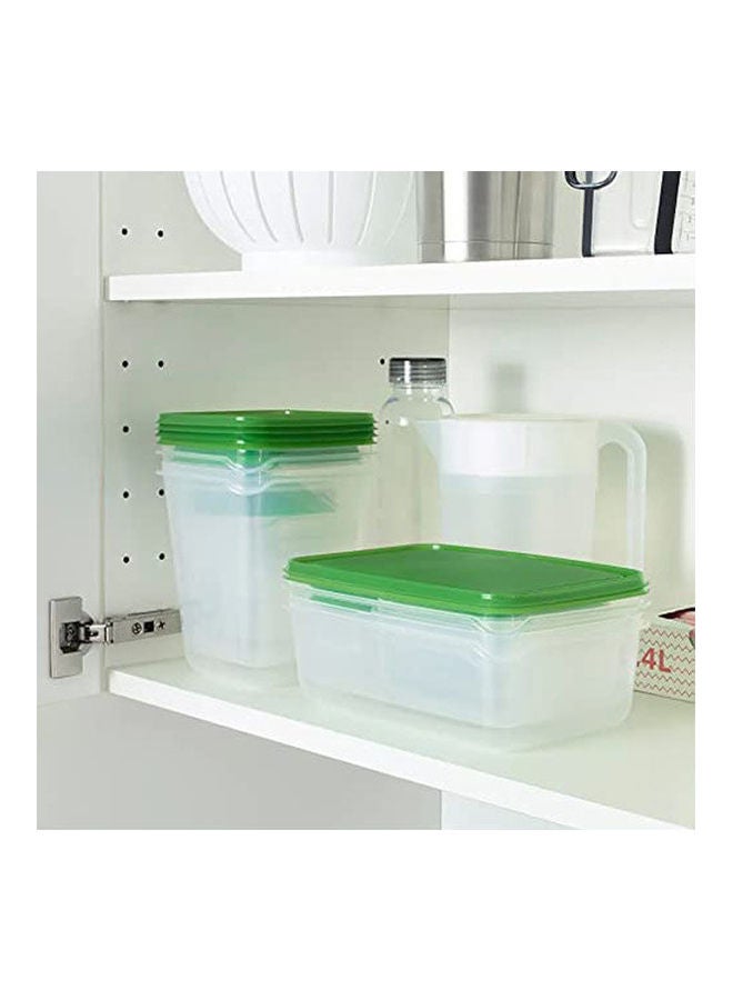 Pruta Food Container Set Of 17 Transparent Clear-Green 250grams - Image 2
