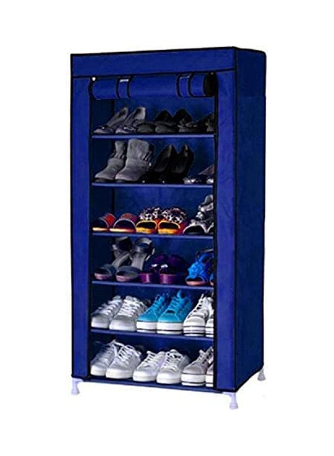 Safari Portable Metal Shoes Rack And Fabric Cover Blue - Image 1