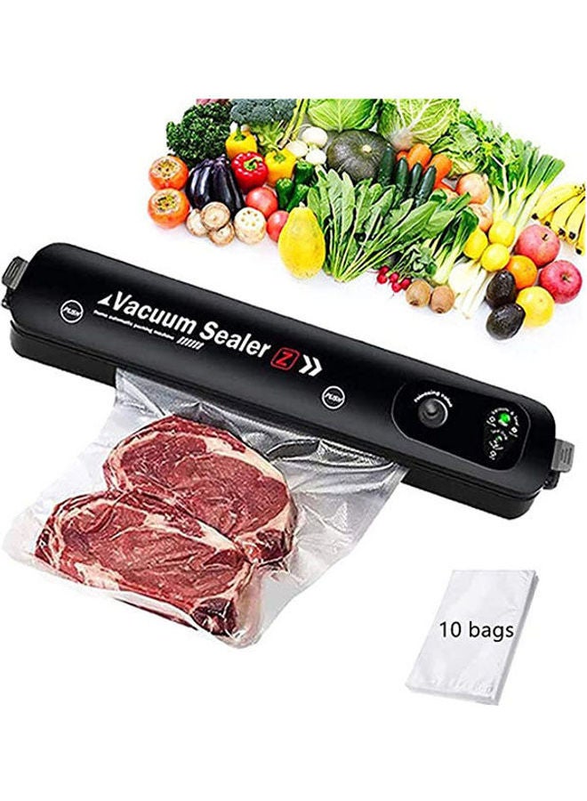 Vacuum Sealer With 10 Vacuum Sealer Bags AS-110593-KD182 Black  - Image 1