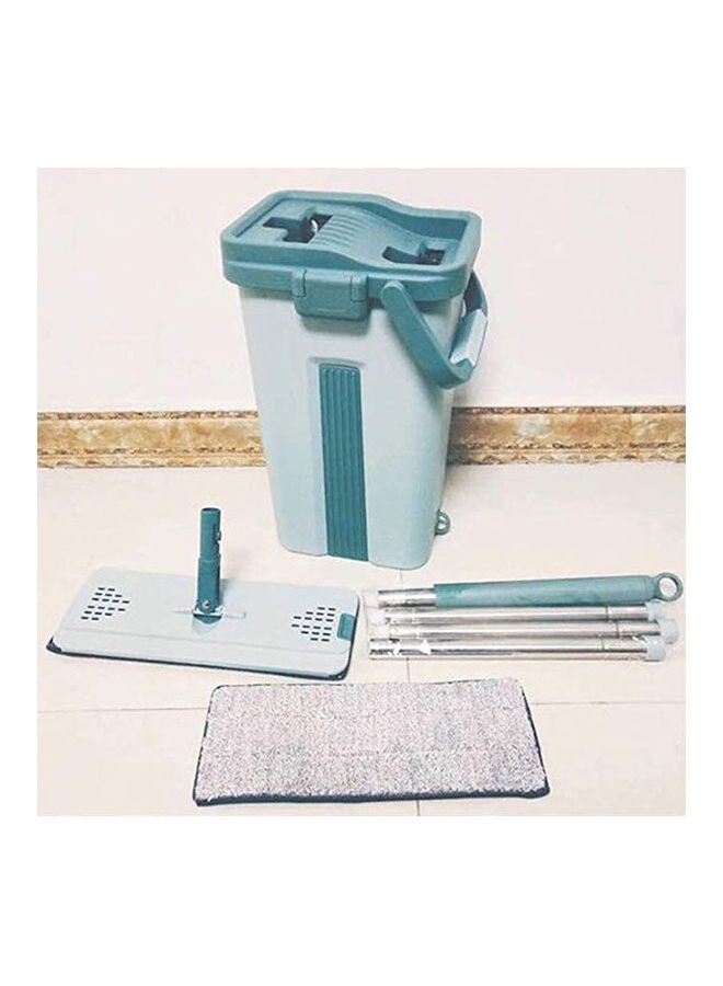 CLEAN LEADER - Microfiber Floor Mop And Bucket System Self Wash And Dry Mop Green - Image 1