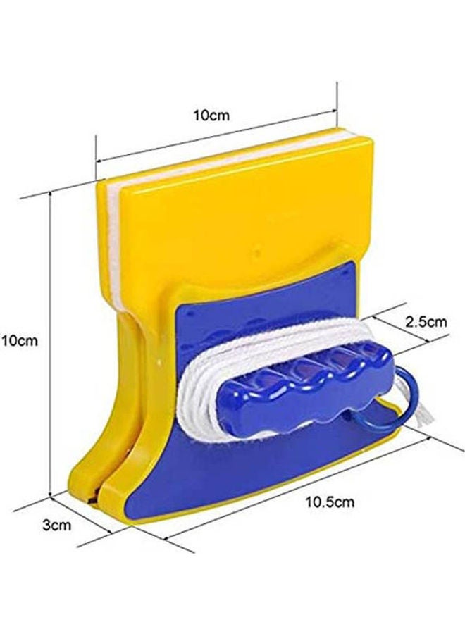 Home Window Wiper Glass Cleaner Tool Double Side Magnetic Brush For Washing Windows Glass Brush Yellow - Image 2