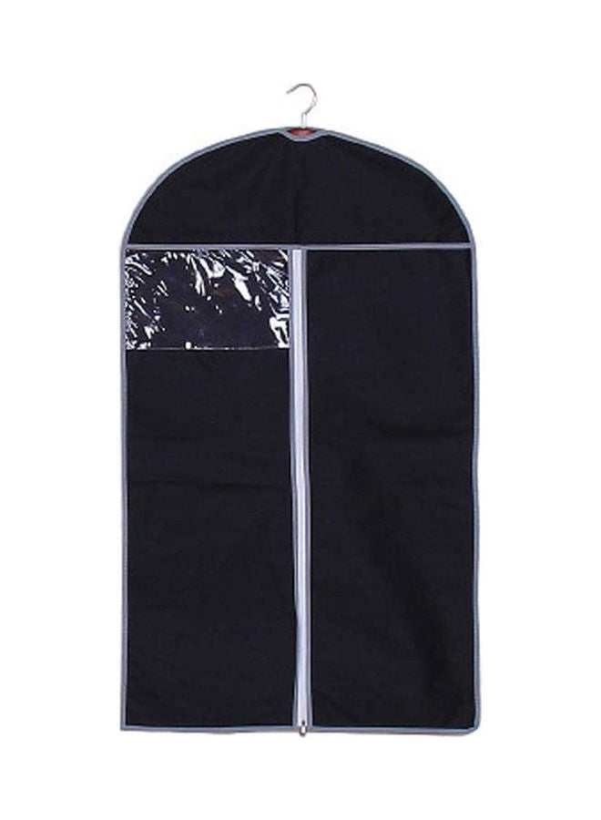 Clothes Protector Bag Dust Proof Suit Cover Hanging Black 100 X 60cm