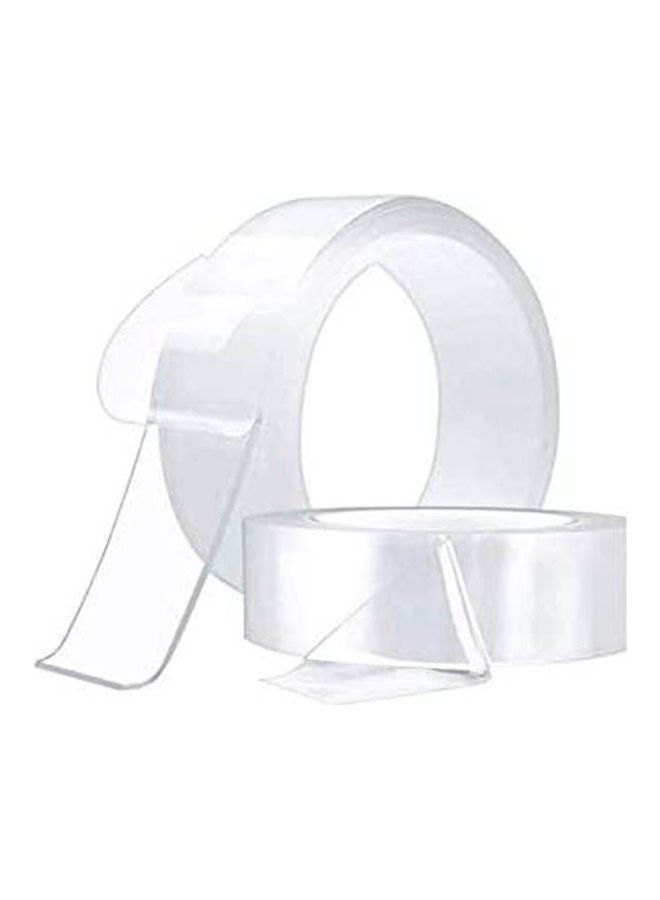 Nano Traceless Magic Tape Gel Grip Tape Reusable Sticky Double Sided Adhesive Tape Roll Anti Slip Strips Residue Free Adhesive Strips For Floor Mat Picture Phone Pen Key 3M Clear - Image 1