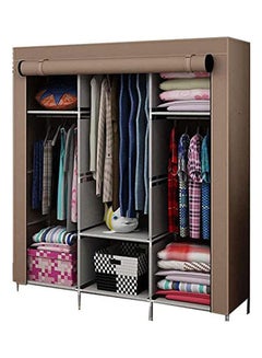 Safari Portable Closet With 2 Sections - Large Brown
