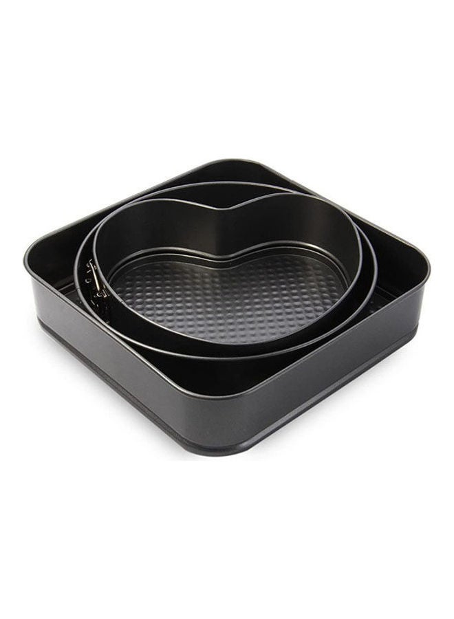 3 Set Springform Pans Cake Bakeware Mould Kitchen Accessories Grey - Image 2