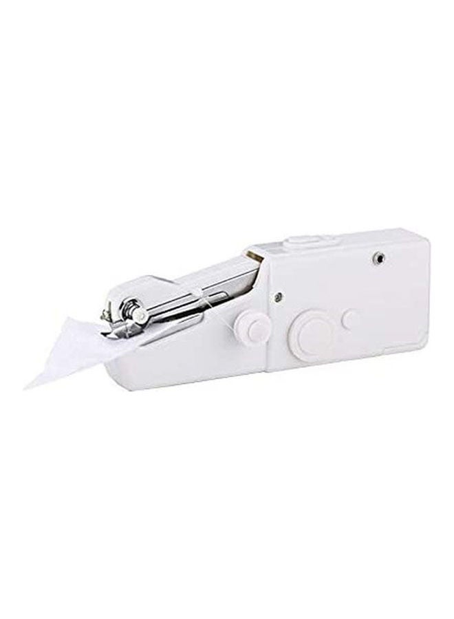 Portable Household Handy Stitch Electric Mini Handheld Sewing Machine White  - Image 1
