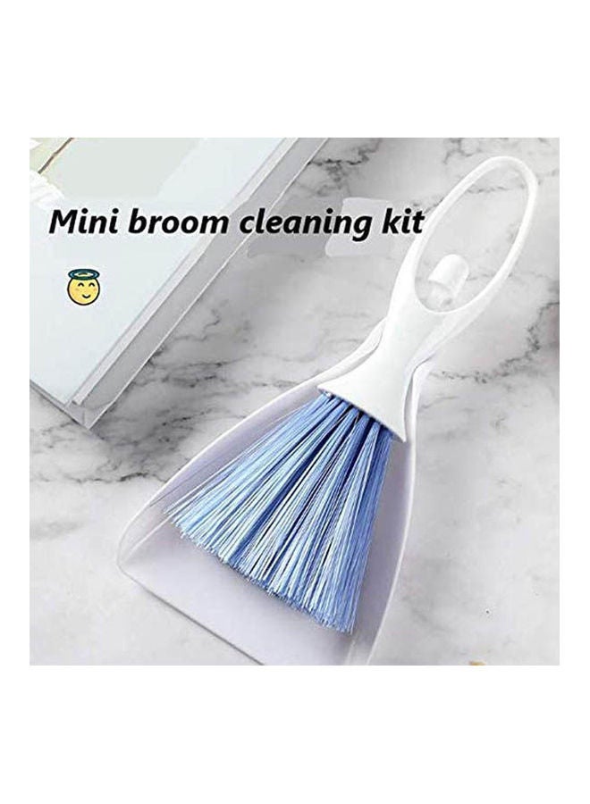Mini Pan And Brush Set, Small Animal Cage Cleaning Brushes For Reptiles White 8x3x6.3cm  - Image 2