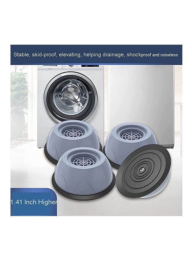 4 Pcs Anti-Vibration Rubber Washing Machine Feet Pads Non Slip And Noise Reducing Rubber Grey 4.7x4cm - Image 2