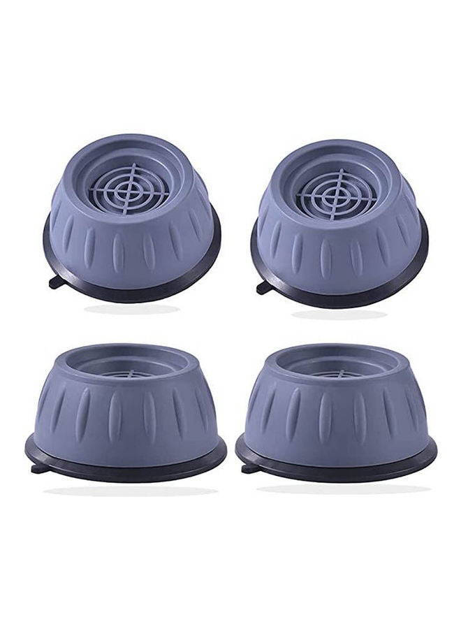 4 Pcs Washing Machine Support,Washing Machine Stabilizer Mat Anti-Vibration Grey - Image 1