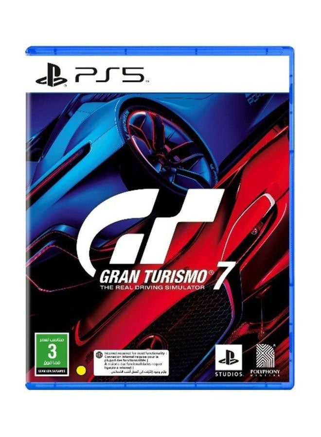 مجموعة جهاز الألعاب بلايستيشن 5 مع ذراع تحكم لاسلكية مع لعبة الفيديو "Gran Turismo 7 Standard Edition" - v1649247335/N53067126A_2