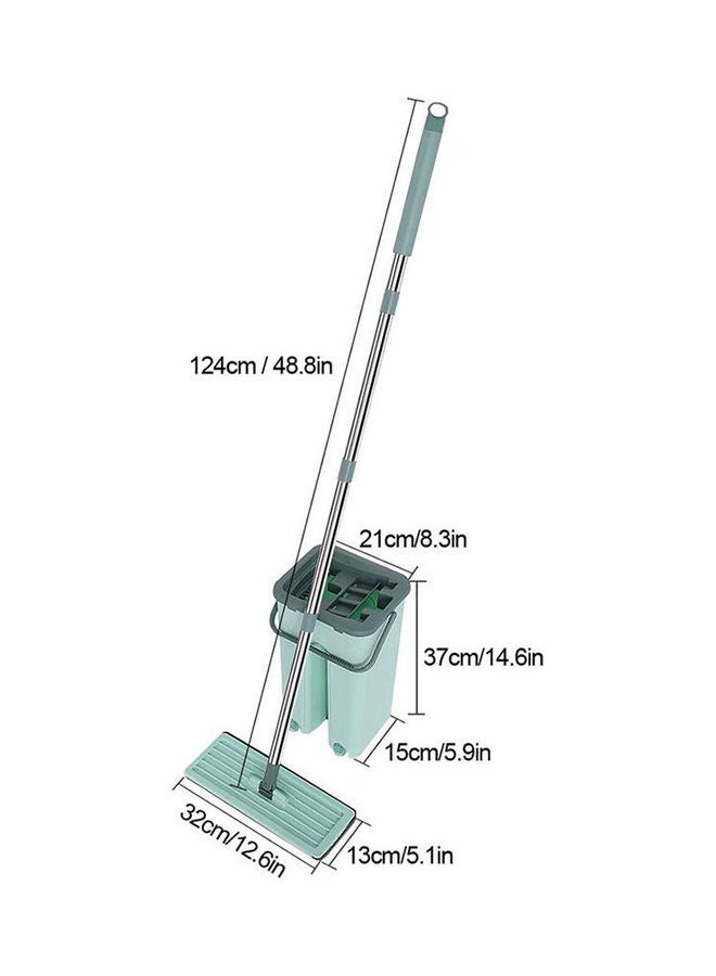 Chiciris Mop Flat Mop Floor Mop Cleaning Mop Mopping Tool Wet And Dry Dual Use Flat Mop Household Floor Mopping Tool Green - Image 2