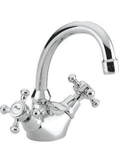 Arabesk One-Hole Basin Mixer, 1/2 21155 Silver