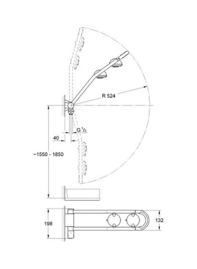 Freehander Shower System For Wall Mounting 27004 Silver - v1649250239/N53070833A_2