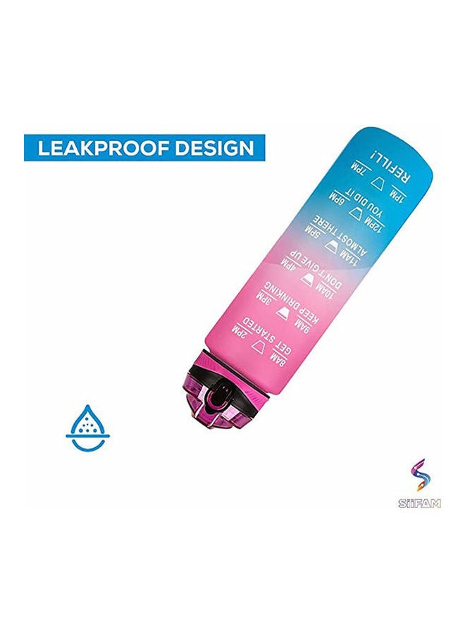 زجاجة مياه تحفيزية مجانية مع حزام للحمل وقش - Image 2