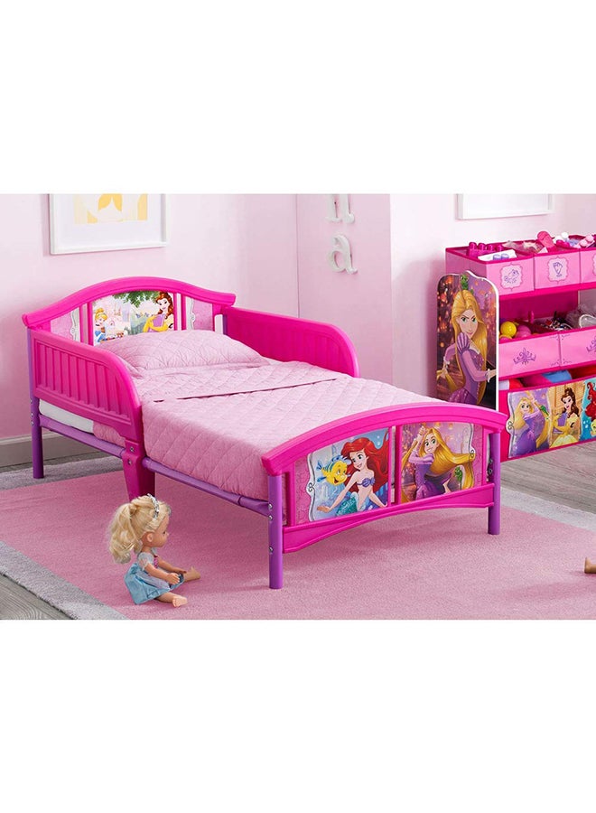 Delta CHILDREN - Disney Pixar Princess Children Plastic Toddler Bed With Soft And Comfortable Mattress - Image 1