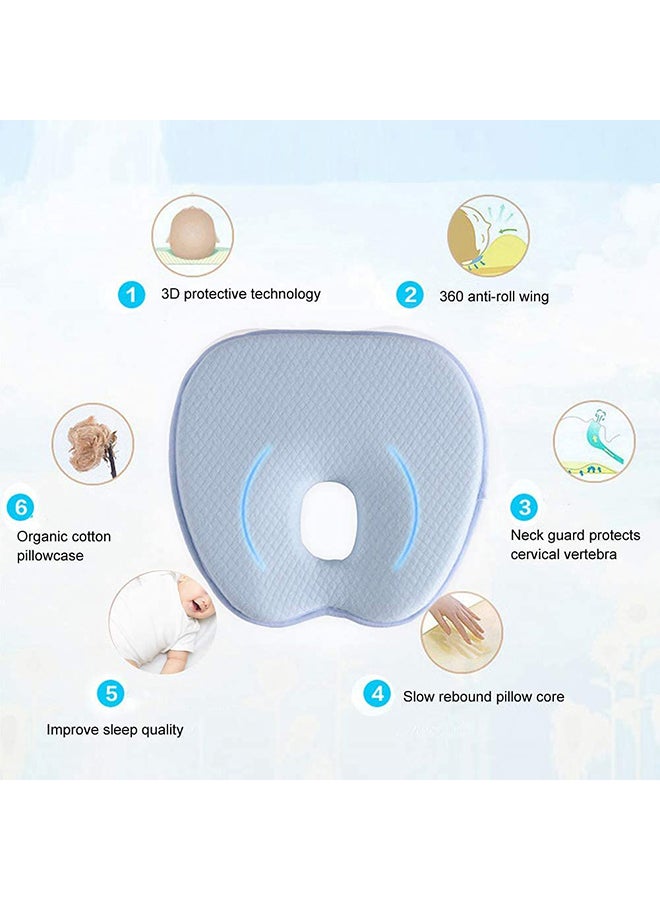 Soft and Comfortable Cotton Flat Baby Head Pillow, Durable, High-quality Fabric, Breathable  - Image 3