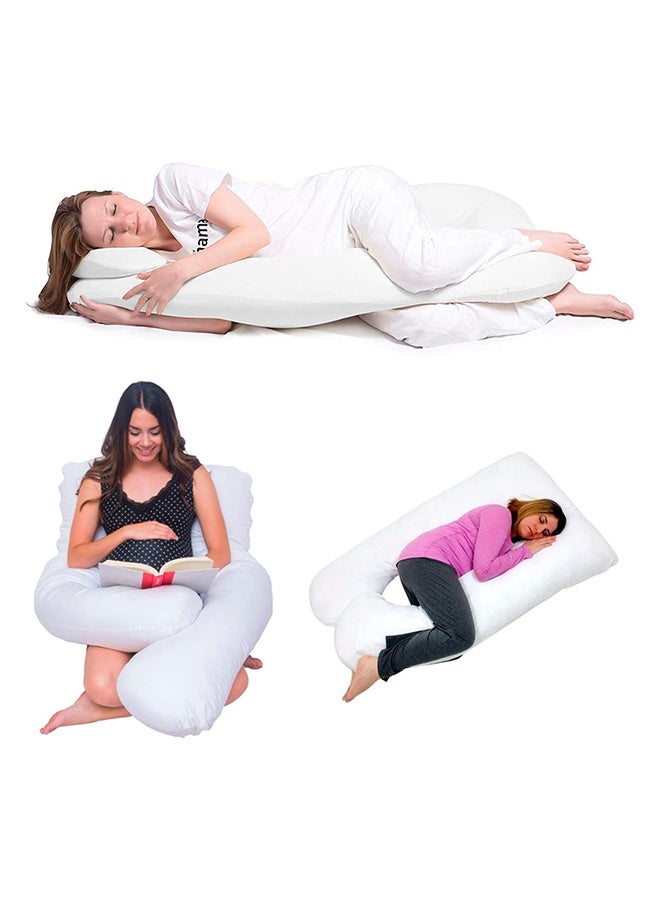 U Shape Multi-Functional Comfortable Maternity Pillow Polyester - Grey Polyester Grey 70x25x120cm - v1649260171/N24680565A_7