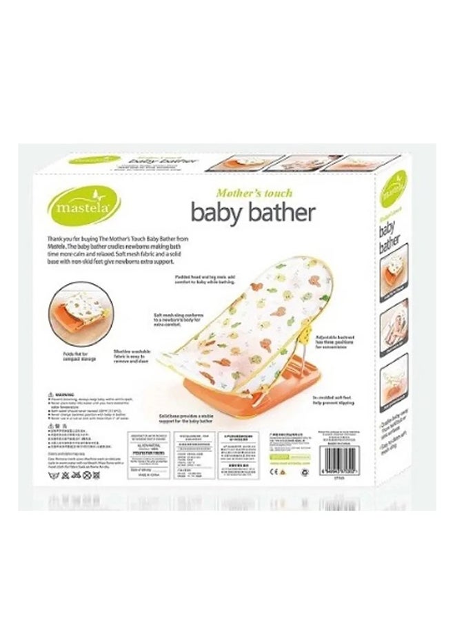 Mastela - Mothers Touch Deluxe Non-Slip Secure Foldable Colourful Infant Bather - Image 1