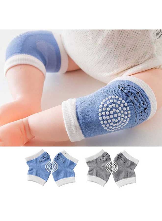 Generic - Pair of 5 Ergonomically Designed Baby Cotton Knee Pads, Soft, Stretchy, Breathable Elastic Fabric - Image 1