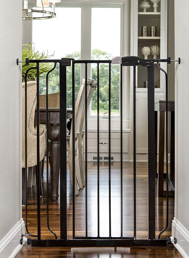 Easy Step Walk Through Pressure Mounted Design Safety Extra-wide Gate for Children and Pets - v1649260186/N44124743A_2