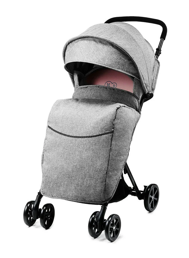 Kinderkraft Lightweight Compact Folding Stroller Lite Up, Baby Pushchair, Buggy With Ajustable Footrest And Accessories