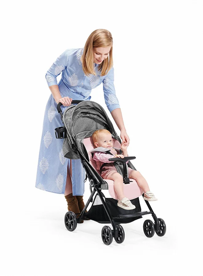 Kinderkraft Lightweight Compact Folding Stroller Lite Up, Baby Pushchair, Buggy With Ajustable Footrest And Accessories