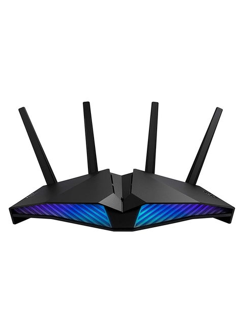 RT-AX82U V2 AX5400 Dual Band Wifi 6 Router, Up to 5400 Mb/s Throughput, Wi-Fi 6, 2.4 GHz / 5 GHz Freq, 4x Gigabit LAN Ports, 4x External Antennas, 1x USB 3.2 Gen | 90IG07W0-MU9B10 Black