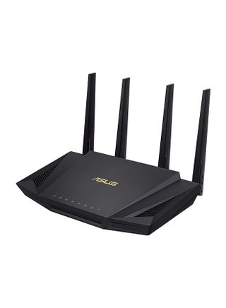 RT-AX58U AX3000 Dual Band WiFi 6 (802.11ax) Gaming Router Supporting MU-MIMO And OFDMA Technology Black - v1649309433/N53049612A_1