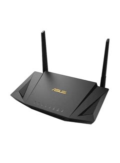 RT AX56U, AX1800 Dual Band WiFi 6 802.11ax Router Supporting MU MIMO And OFDMA Technology, With AiProtection Pro Network Security, AiMesh , 1 Pack Black