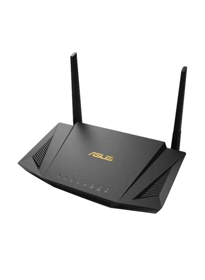 ASUS - RT AX56U, AX1800 Dual Band WiFi 6 802.11ax Router Supporting MU MIMO And OFDMA Technology, With AiProtection Pro Network Security, AiMesh , 1 Pack Black - Image 1