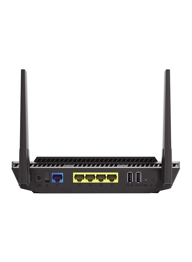 ASUS - RT AX56U, AX1800 Dual Band WiFi 6 802.11ax Router Supporting MU MIMO And OFDMA Technology, With AiProtection Pro Network Security, AiMesh , 1 Pack Black - Image 1