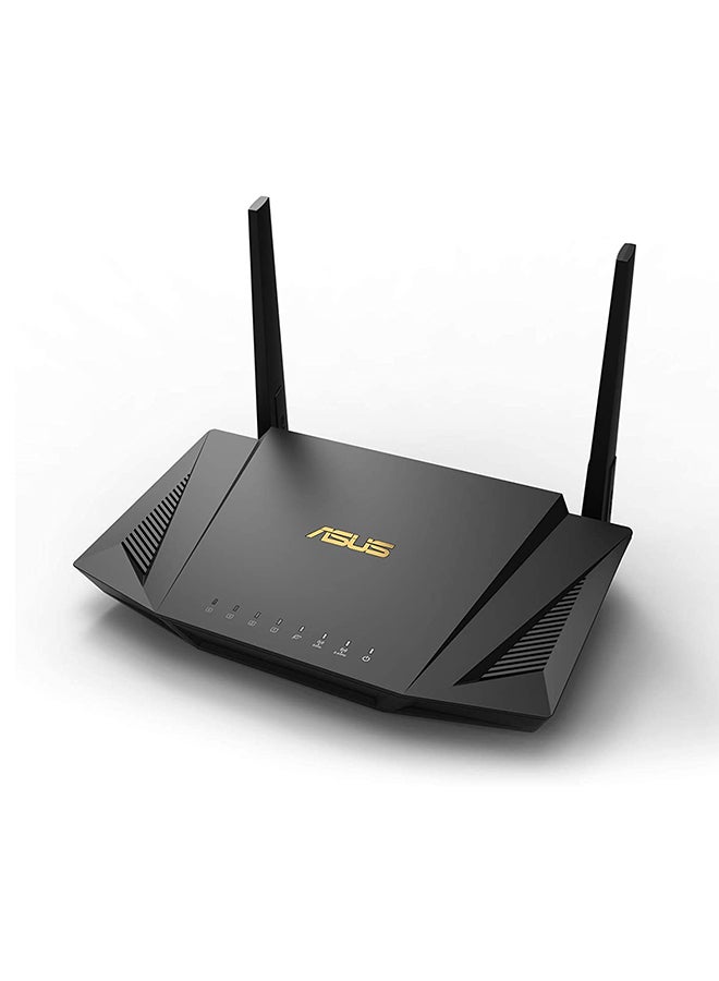 ASUS - RT AX56U, AX1800 Dual Band WiFi 6 802.11ax Router Supporting MU MIMO And OFDMA Technology, With AiProtection Pro Network Security, AiMesh , 1 Pack Black - Image 1