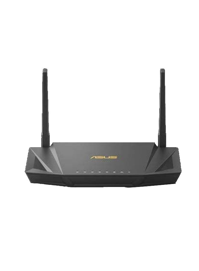 ASUS - RT AX56U, AX1800 Dual Band WiFi 6 802.11ax Router Supporting MU MIMO And OFDMA Technology, With AiProtection Pro Network Security, AiMesh , 1 Pack Black - Image 1