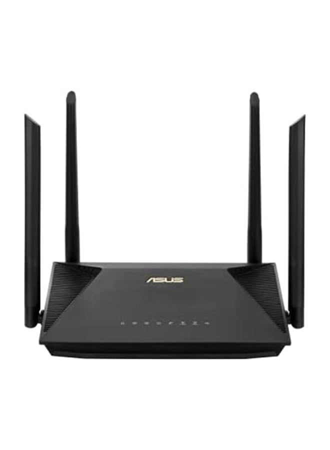 ASUS - Rt-Ax53U Ax1800 Dual Band Wifi 6 (802.11Ax) Router Supporting Mu-Mimo And Ofdma Technology, With Aiprotection Classic Network Security Powered By Trend Micro, 1 Pack Black - Image 1