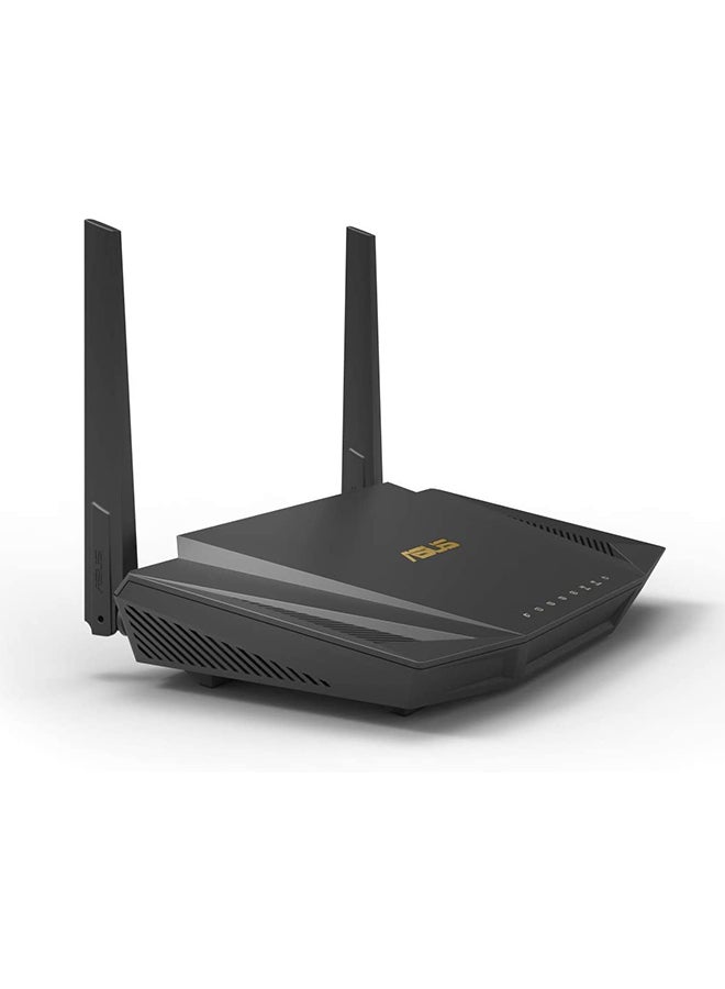 ASUS - RT AX56U, AX1800 Dual Band WiFi 6 802.11ax Router Supporting MU MIMO And OFDMA Technology, With AiProtection Pro Network Security, AiMesh , 1 Pack Black - Image 1