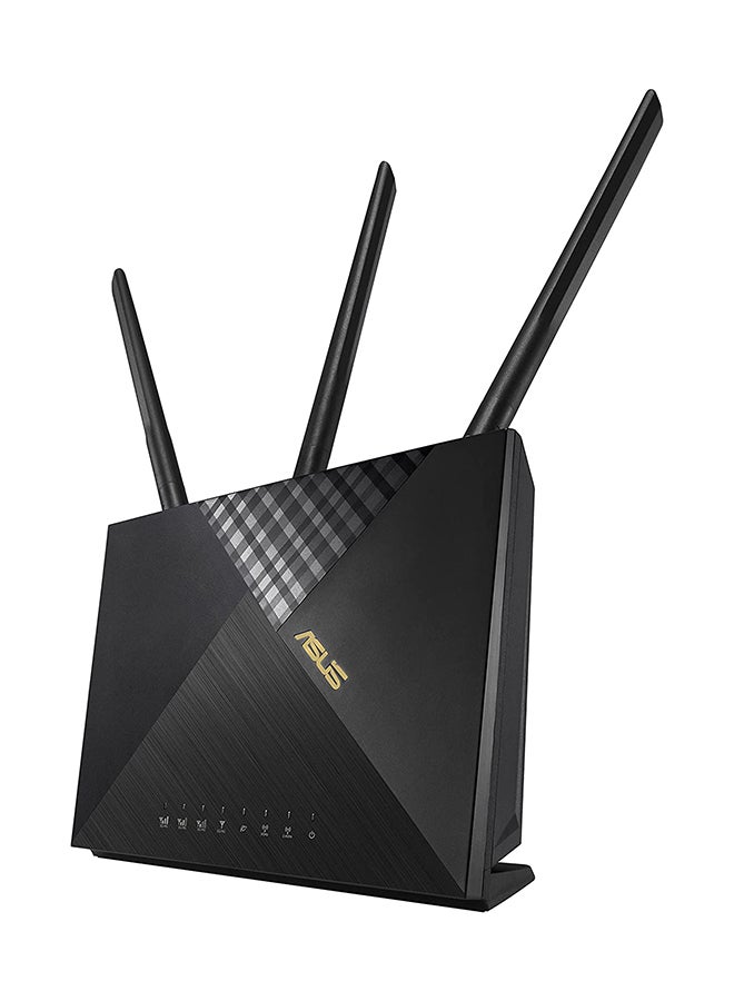 ASUS - 4G-AX56 AX1800 Gigabit Ethernet Dual-Band Wireless Router, Captive Portal, Aiprotection, Parental Controls, LTE Connectivity | 90IG06G0-MO3110 Black - Image 1