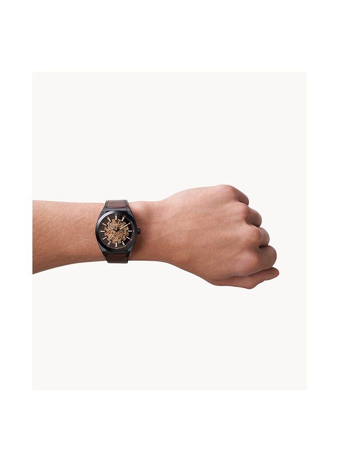 FOSSIL Men's Analog Leather Wrist Watch ME3207 -42mm- Brown  - Image 2