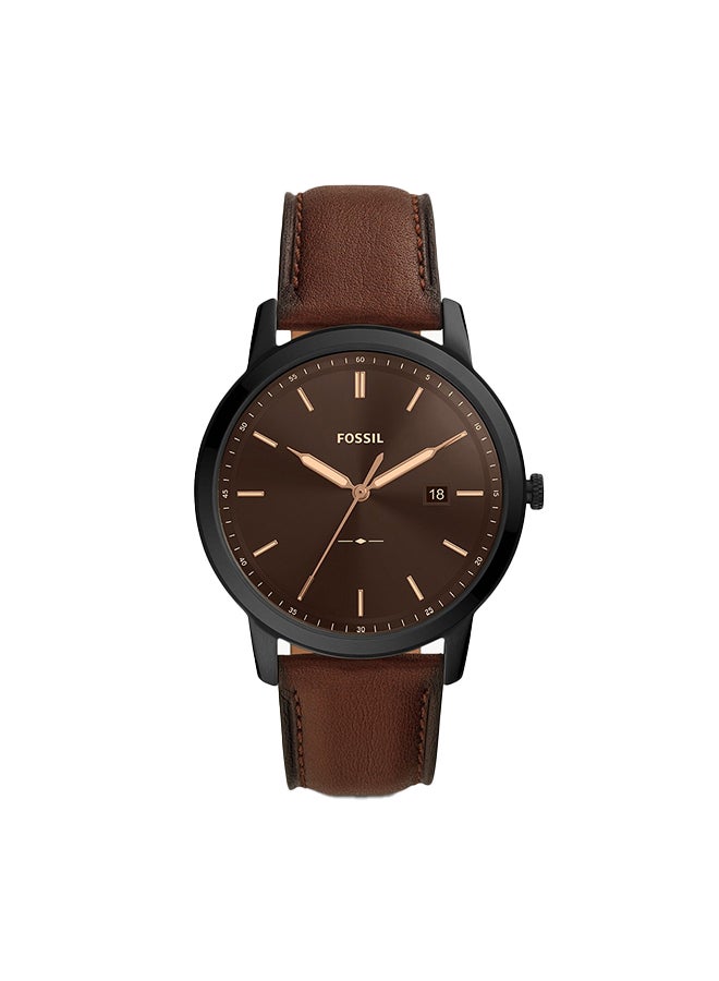 FOSSIL - Men's Analog Leather Wrist Watch FS5841 -44mm- Brown - Image 1